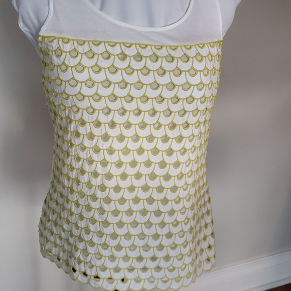 Ann Taylor Circular Embroidered Eyelet Shell - Picture 2 of 13